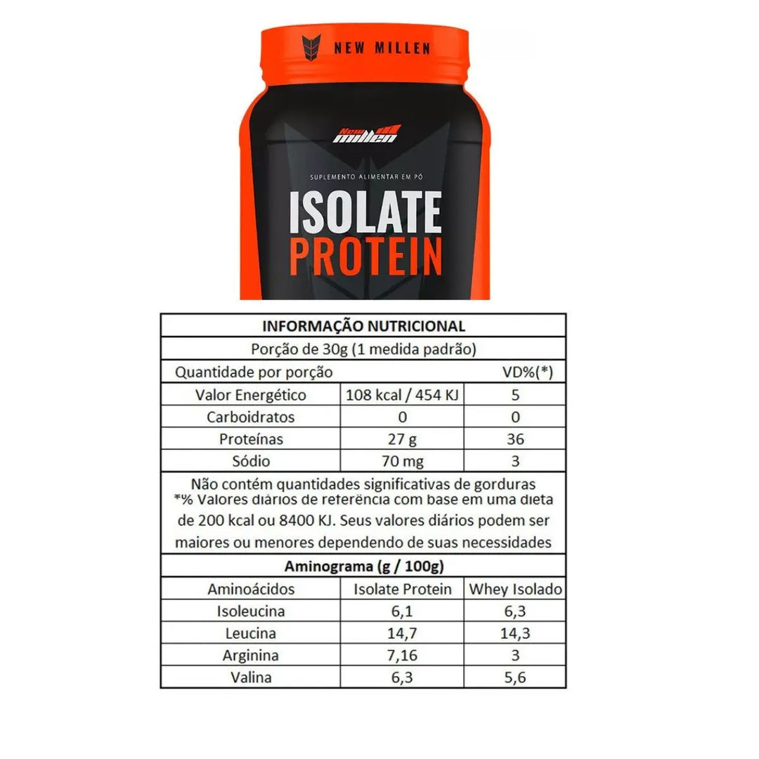 Isolate Protein Zero Lactose 900g - Chocolate - New Millen