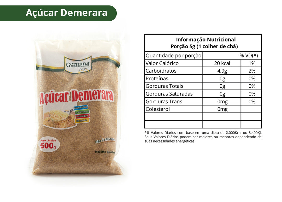Açúcar Demerara 500g Germina