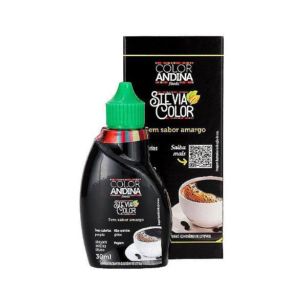 Adoçante Stevia Vegano 30Ml Color Andina