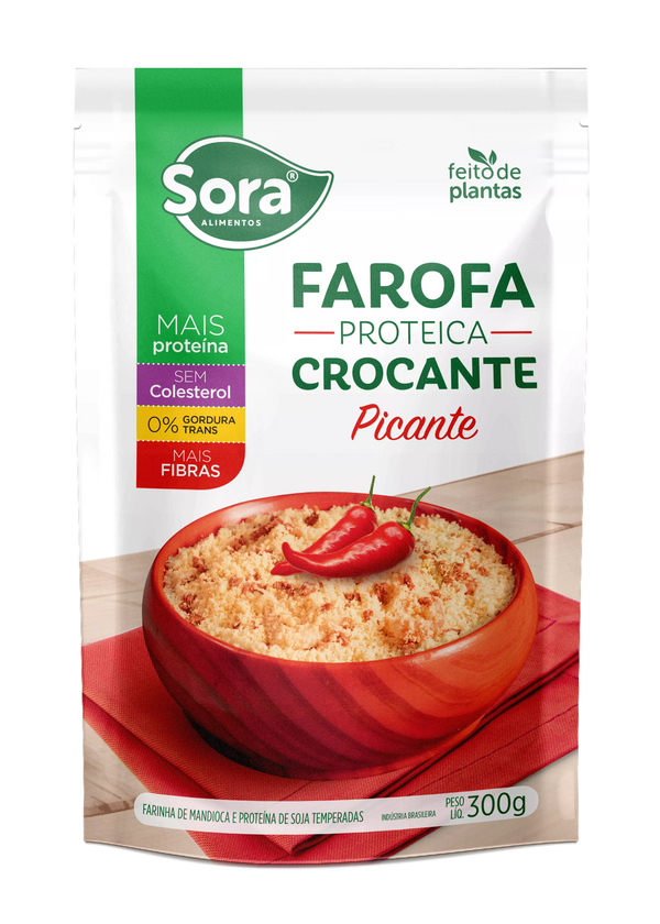 FAROFA CROC.PROTEICA 300G PICANTE