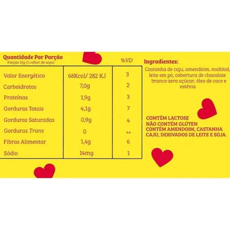Pasta Mix De Nuts Leite Em Pó 450g Bendu