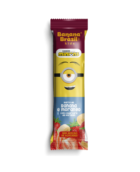 Barra Banana Kids 20x22g Morango | Banana Brasil