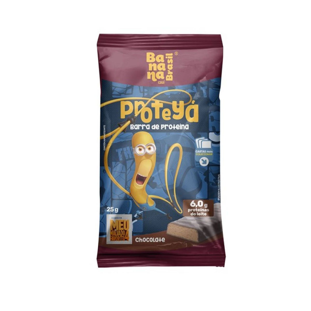 Barra Proteína Proteya 12x25g sabor Chocolate | Banana Brasil
