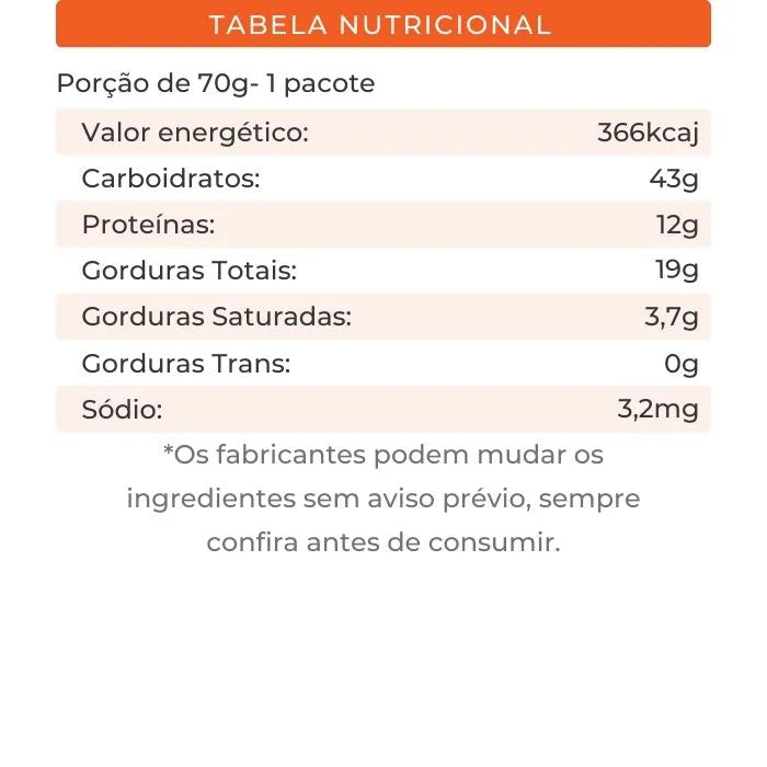 Biscoito Bite Minis Paçoquinha Sem Glúten 70g Natural Life