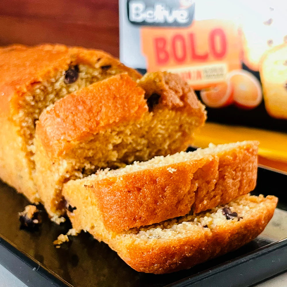 Bolo Laranja C/Gotas Chocolate S/Açúcar, Glúten e Leite 260g Belive