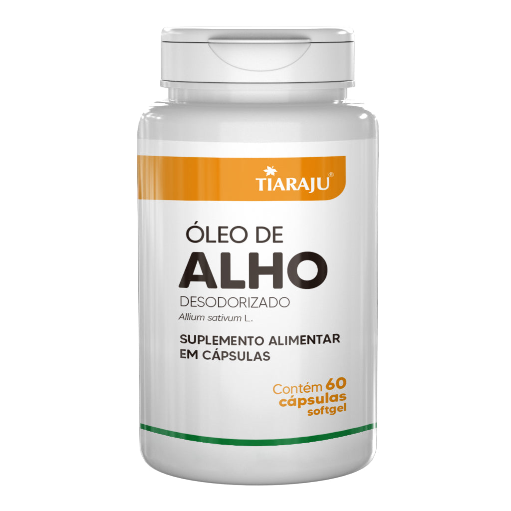 Oleo de Alho Desodorizado - 60 Capsulas - Tiaraju