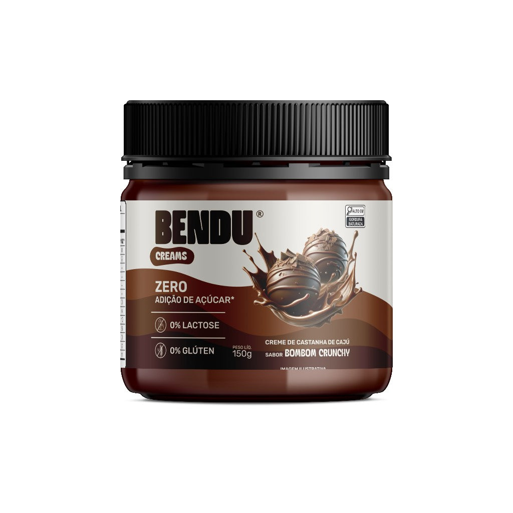 Pasta Castanha de Caju Bombom de Chocolate 150g - Bendu