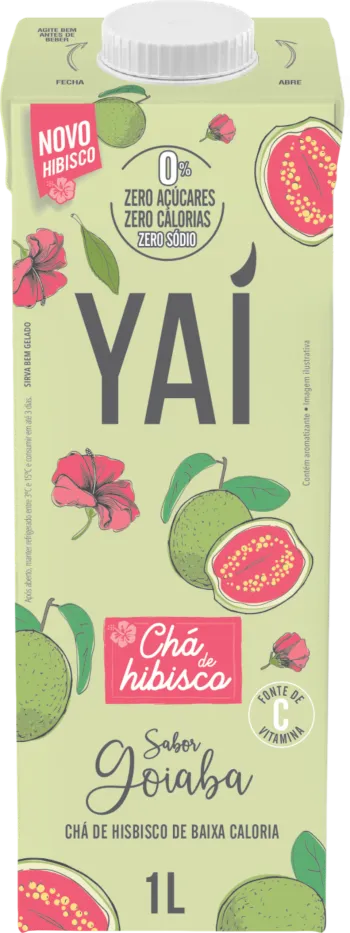 Chá de Hibisco Zero Açúcar 1L - Goiaba