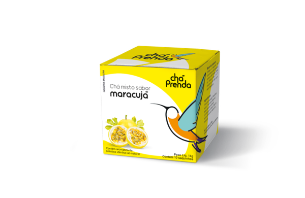 Chá Camomila C/Maracujá 10 unidades 12g Sachês prenda