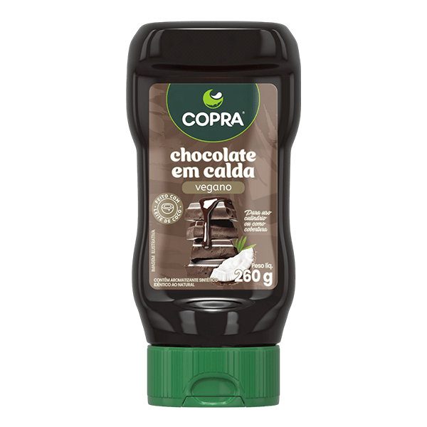 Chocolate Em Calda Vegano C/Leite de Coco 260g Copra