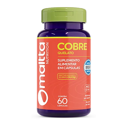 Cobre Quelato 60 cápsulas | Maltta