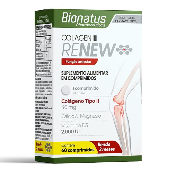 Colágeno II Renew (Colágeno Tipo II) 60 comprimidos | Bionatus