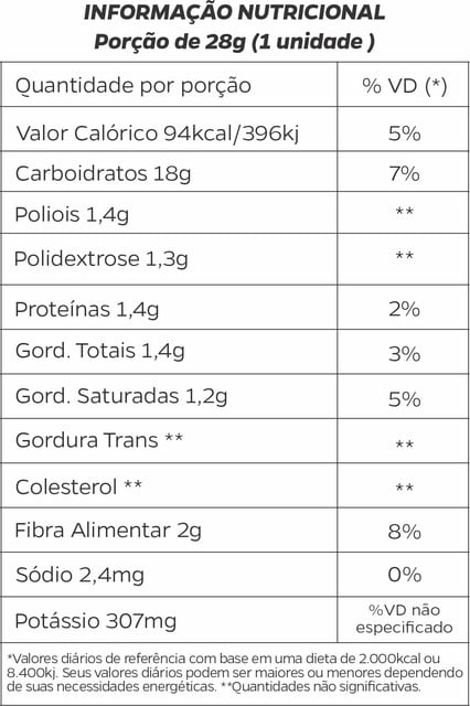 Banana Sem Açucar com Chocolate Diet 24 unidades 28g Tropdan