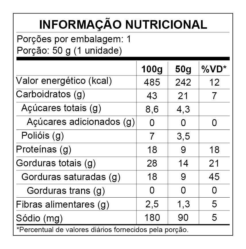 Cookie Bar Dubai Assado Sem Glúten 12x50g - Pistache com Chocolate