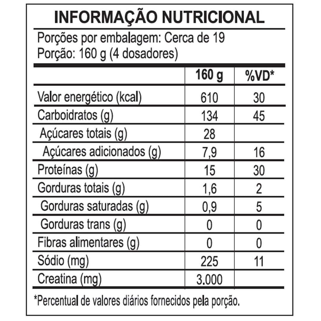 CreaMasss Hipercaloric Morango 3kg IntegralMedica
