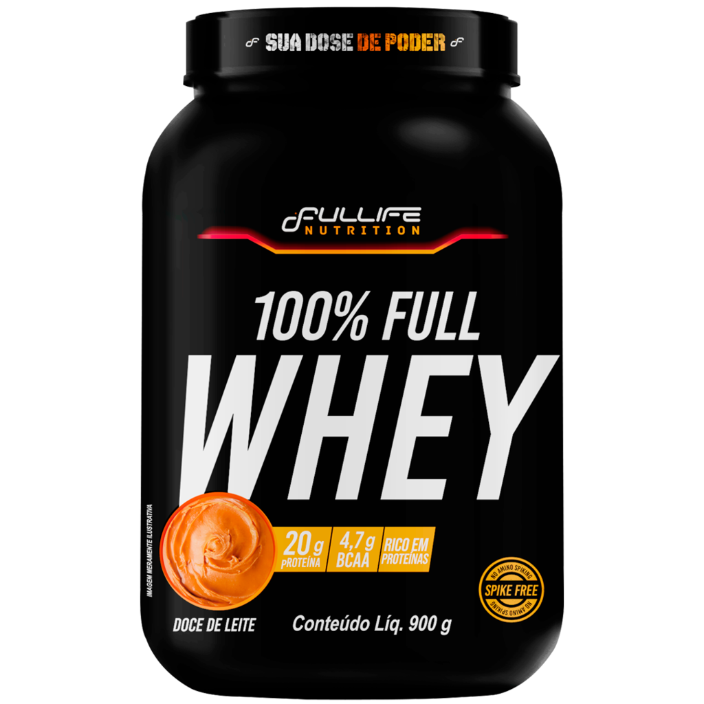 100% Full Whey sabor doce de leite 900g | Fullife Nutriti