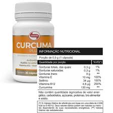 Curcuma Plus - 30 Cápsulas Vitafor