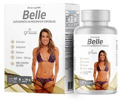 Belle by Solange Frazão 60 cápsulas (espirulina, quitosana, psyllium, cromo) | Mix Nutri