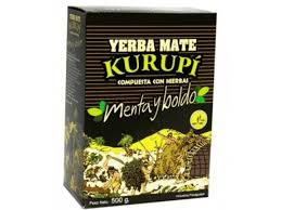 Chá Yerba Mate Kurupi com Menta e Boldo 500g | Tê Guarani