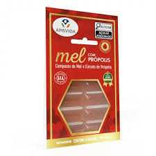 Cartela composto de mel com extrato de própolis guaco 40g | Apis Vida