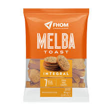 Torrada melba integral 80g | fhom ind. com.