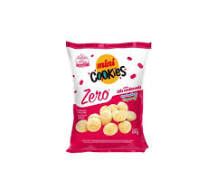 Mini cookie vegano zero açúcar e lactose 100g sabor leite condensado | biosoft