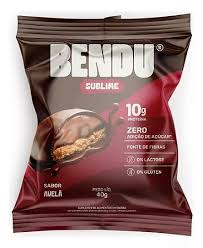 Biscoito Sublime de Amendoim Zero Açúcar e sem Glúten 10x40g sabor Avelã com Chocolate | Bendu