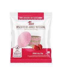 BISCOITO DE ARROZ INTEGRAL S/GLUTEN 60G FRUTAS VERM.