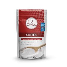 Adoçante xilitol natural 250g sem açúcar | q-vita