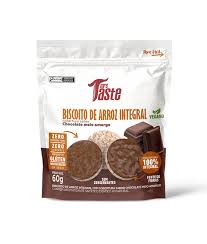 BISCOITO DE ARROZ INTEGRAL VEGANO S/GLUTEN 60G CHOC.MEIO AMARGO