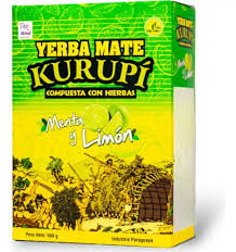 Chá Yerba Mate Kurupi com Menta e Limão 500g | Tê Guarani