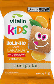 BOLINHO KIDS ZERO LAC.S/GLUTEN 08X30G LARANJA