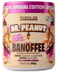 Pasta de Amendoim com Whey Protein Zero Açúcar/Glúten 600g - Sabor Banoffee