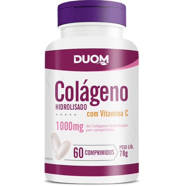 Colágeno com Vitamina C 60 comprimidos  - Duom