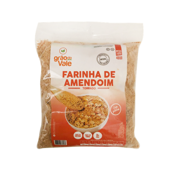 FARINHA DE AMENDOIM TORRADO S/GLUTEN 400G