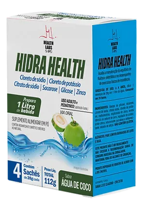 Hidra Health 4 sachês 112g sabor Água de Coco | Health Labs