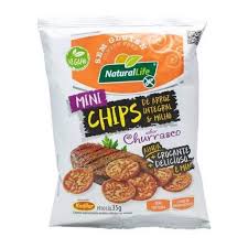 MINI CHIPS DE ARROZ INT.E MILHO S/GLUTEN 35G CHURRASCO