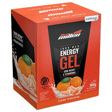 Iron Man Energy Gel c/BCAA 10x30g Tangerina | New Millen