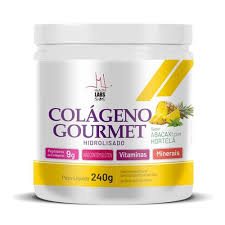 Colágeno Gourmet Hidrolisado 240g sabor Abacaxi com Hortelã | Health Labs