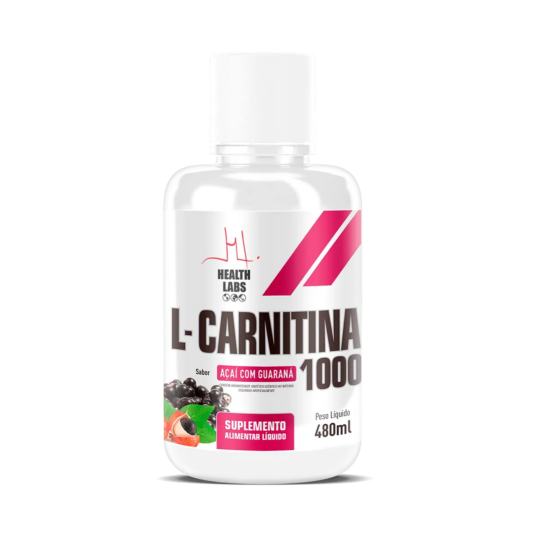L-Carnitina 1000 480ml sabor Açaí com Guaraná | Health Labs