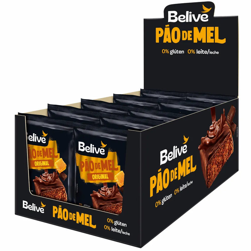 PAO DE MEL BELIVE ZERO S/GLUTEN /ACUC/LACT.10X45G