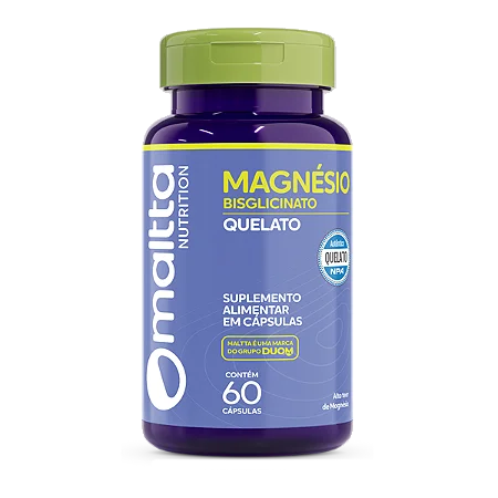Magnésio Quelato 550mg 60 cápsulas | Maltta