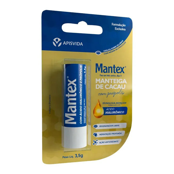 MANTEX MANTEIGA DE CACAU C/ACIDO HIALUR.BLISTER 3,5G