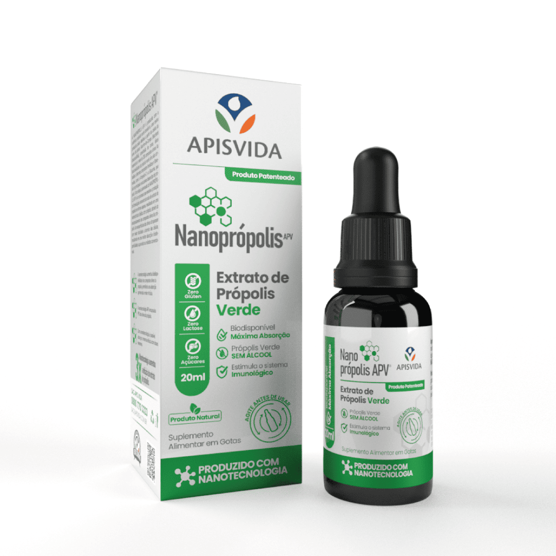 Nanopropolis Extrato de Própolis Verde Sem Álcool 20ml