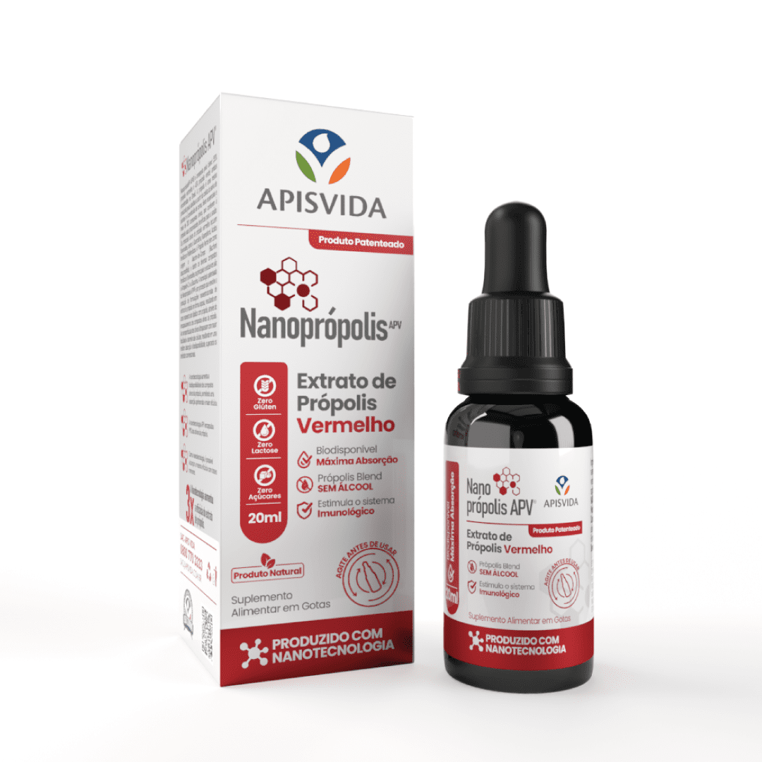 Nanopropolis Extrato de Própolis Vermelha Sem Álcool 20ml