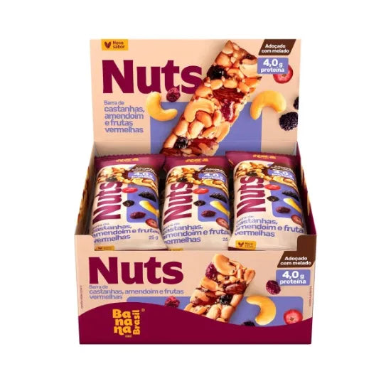 BAR.NUTS ZERO ACUC.S/GLUTEN 12X25G CAST/AMEND/FRUTAS