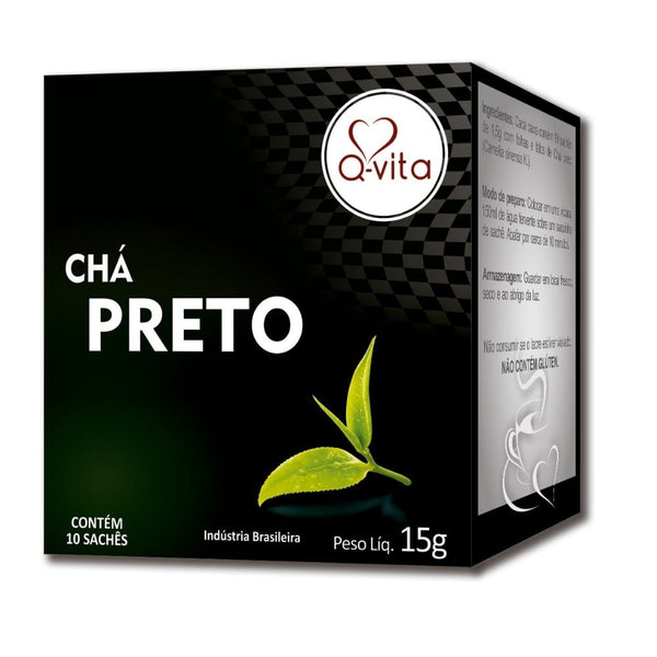 Cha Preto 15G 10 Saches Q-Vita