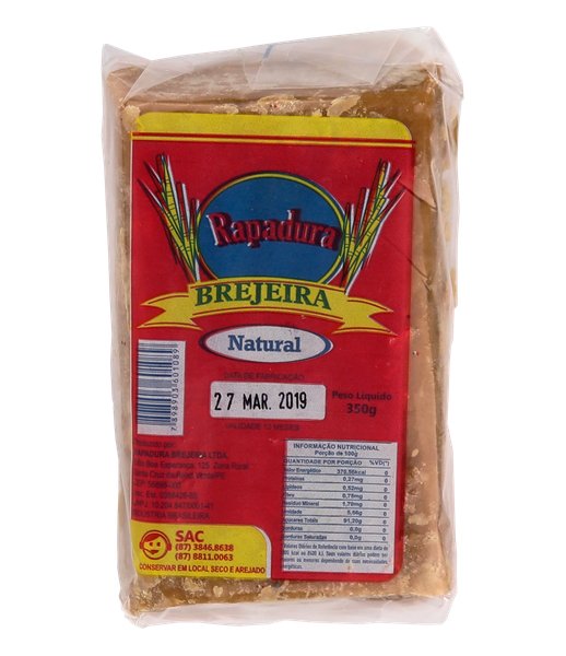 RAPADURA BARRA 350G NATURAL