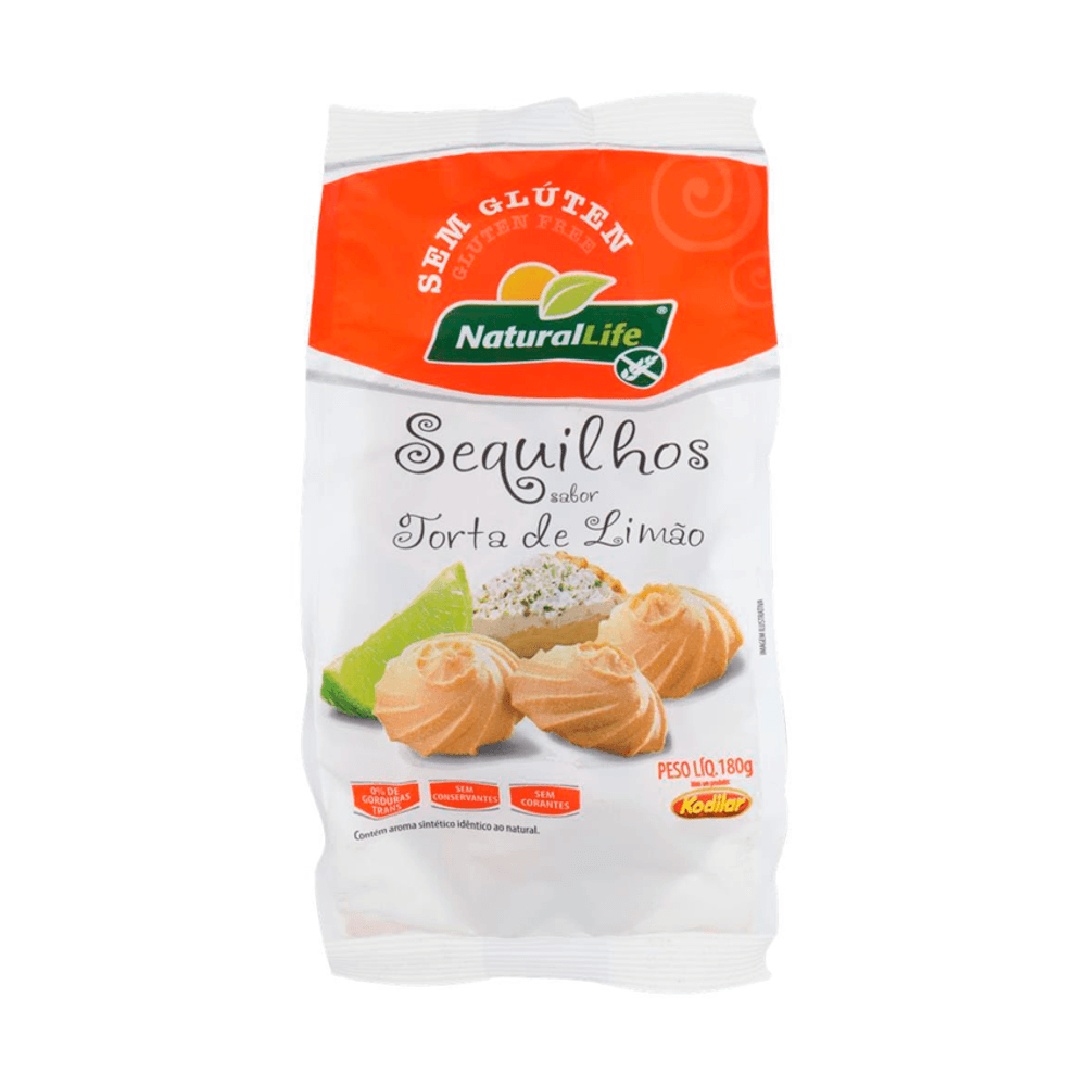 Sequilhos sem Glúten 180g sabor Torta de Limão | Natural Life