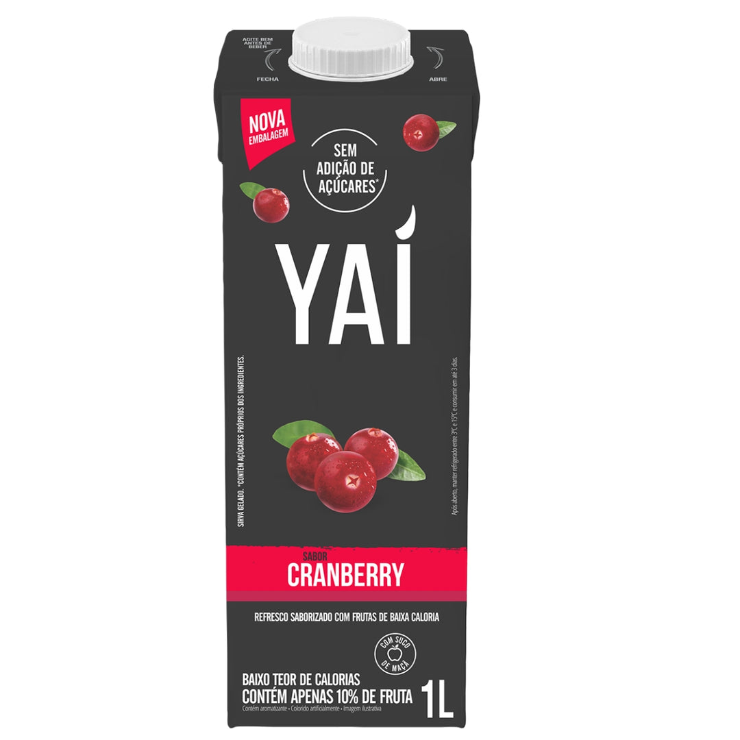 Suco Cranberry Zero Açúcar 1L | Yai